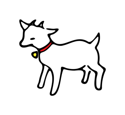 cabra（カブラ）のヤギのマスコット
